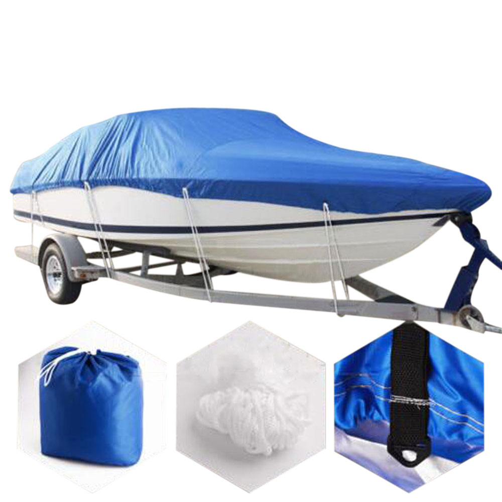 New 14 16ft 210d Waterproof Fishing Ski Trailerable V Hull Boat Cover 90 Quot Beam Boat Cover Templates