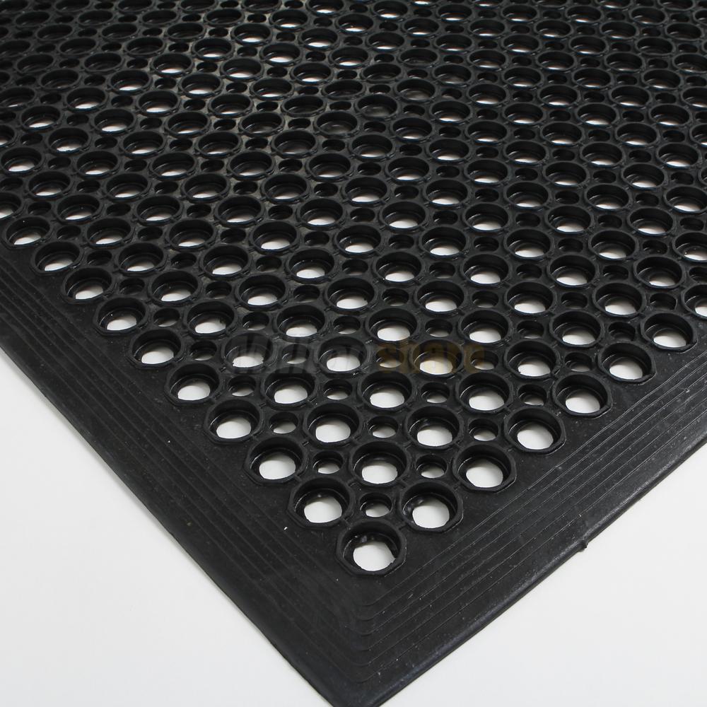 Black Indoor Commercial Industrial HeavyDuty AntiFatigue Floor Mat 36