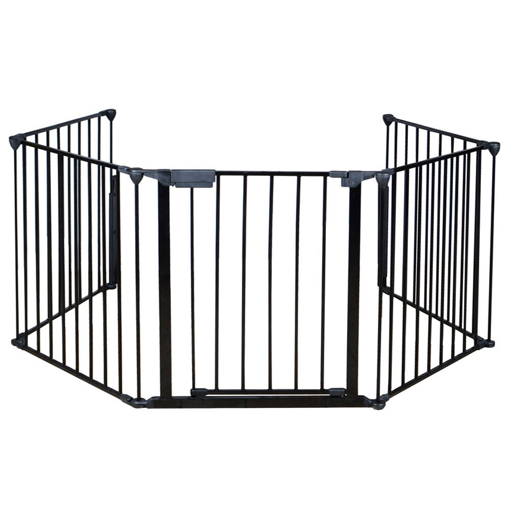 Baby Safety Gate Door Extra Wide Metal Walk Thru Pet Dog