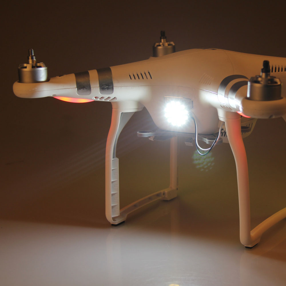 DJI Phantom 3 Headlight Spot LED Head Bright Light Kit Bright White RC