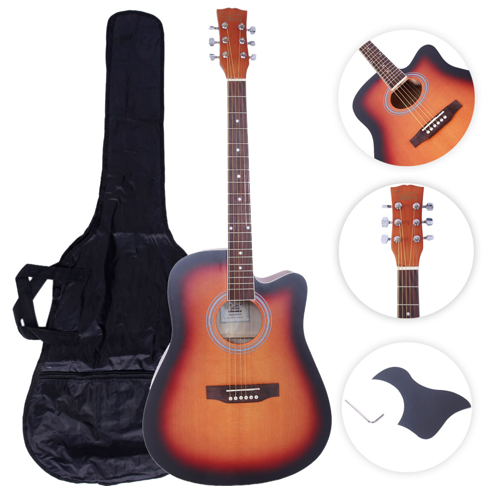 Glarry GT502 41" Practice Beginner Spruce Folk Acoustic Guitar Sunset