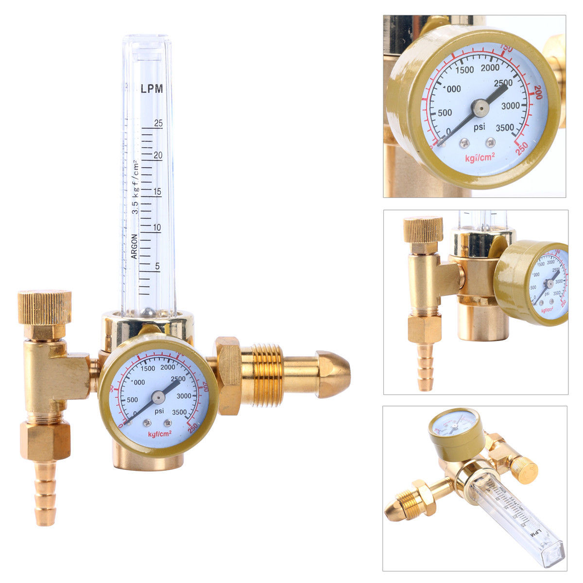 Argon CO2 Mig Tig Welder Flow Meter Regulator Welding Welder Gauge Gas