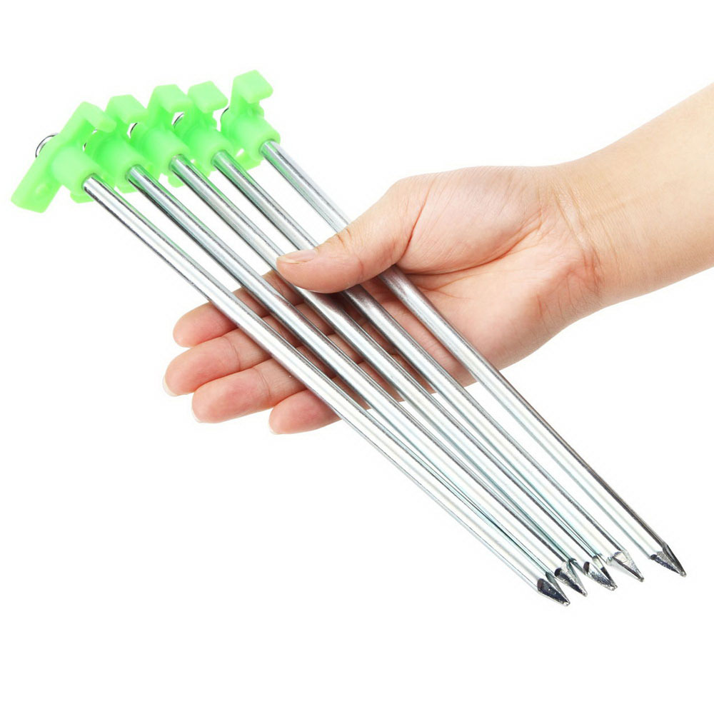 (10) Tent Stakes Pegs 10" Steel GlowInTheDark eBay